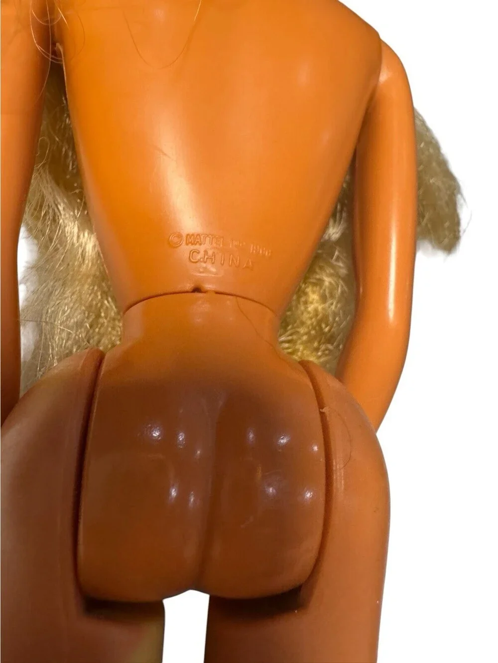 1985 Mattel Tropical Barbie #1017 Barbie Doll Long Brassy Blonde Hair Nude
